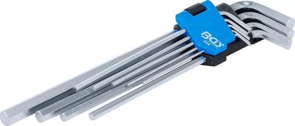 BGS Winkelschlüssel-Satz extra lang Innensechskant 1,5 - 10 mm 9-tlg. 808